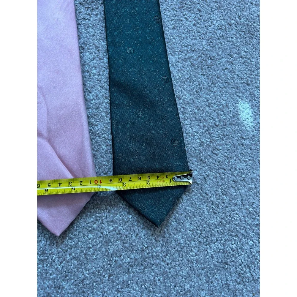 Formal Wear Necktie 4Bundle Mens OS Multicolored Good Silk Paisley Floral Ribbed